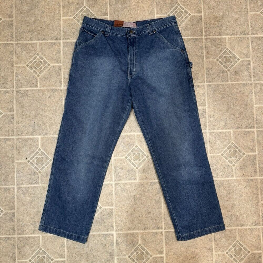 NWT Red Camel Carpenter Work Pants Denim Blue Jeans STY 78904 Size 36 X 30
